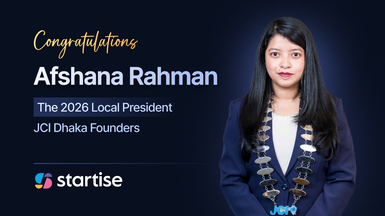 Afshana Rahman Elected as Local President for 2026 of JCI Dhaka Founders, Bangladesh